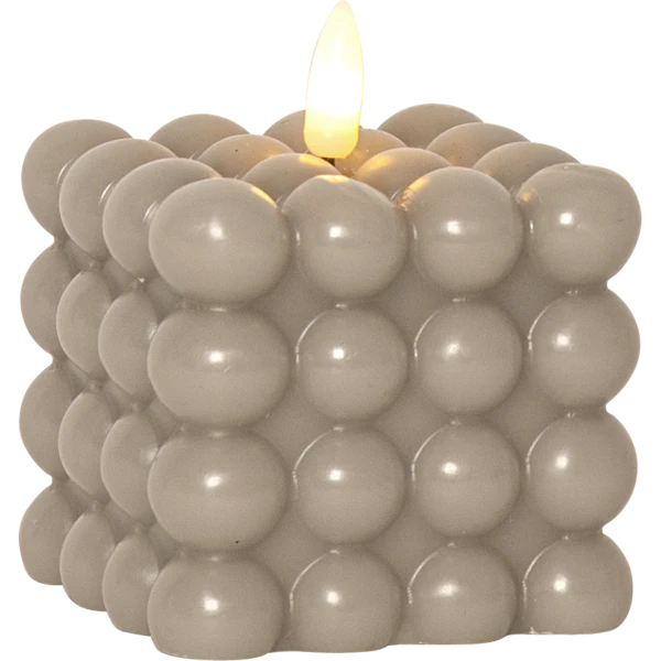 Star Trading Flamme Dot Bloklys Led - LED-lys Voks Beige - 061-51