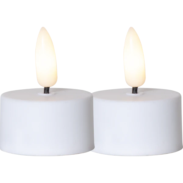 Star Trading Flamme Fyrfadslys Led 2-pak - LED-lys Hvid - 063-05-1