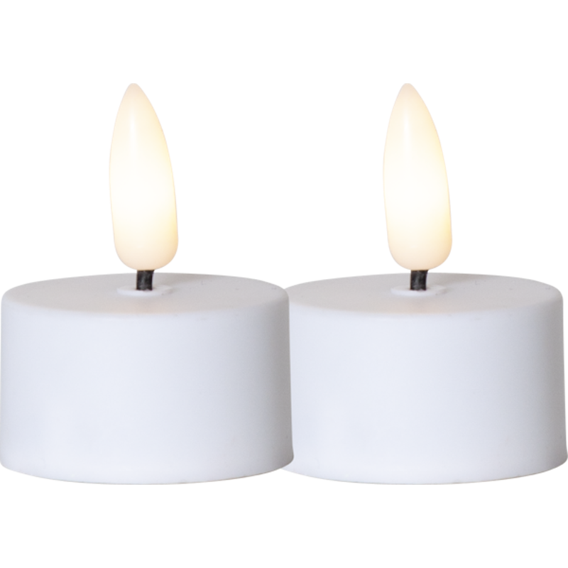 Flamme Fyrfadslys LED, 2-pak