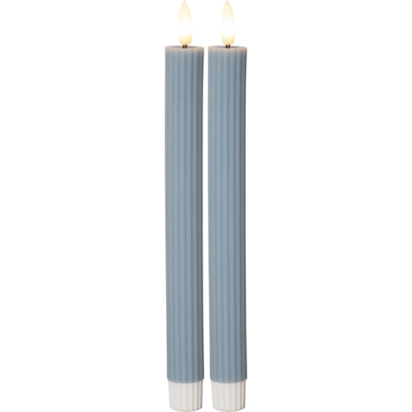 Star Trading Flamme Antiklys 2-pak Led t - LED-lys Voks Bl&aring; - 061-69
