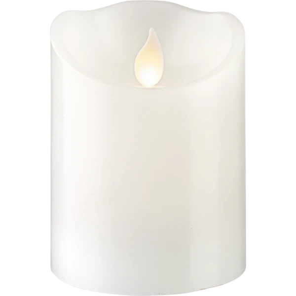 Star Trading M-twinkle Bloklys Led 10 Cm - LED-lys Voks Hvid - 064-10