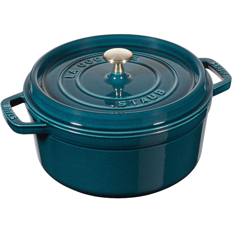 Staub Cocotte Rund 28 cm 6,7 L, Petrolblå