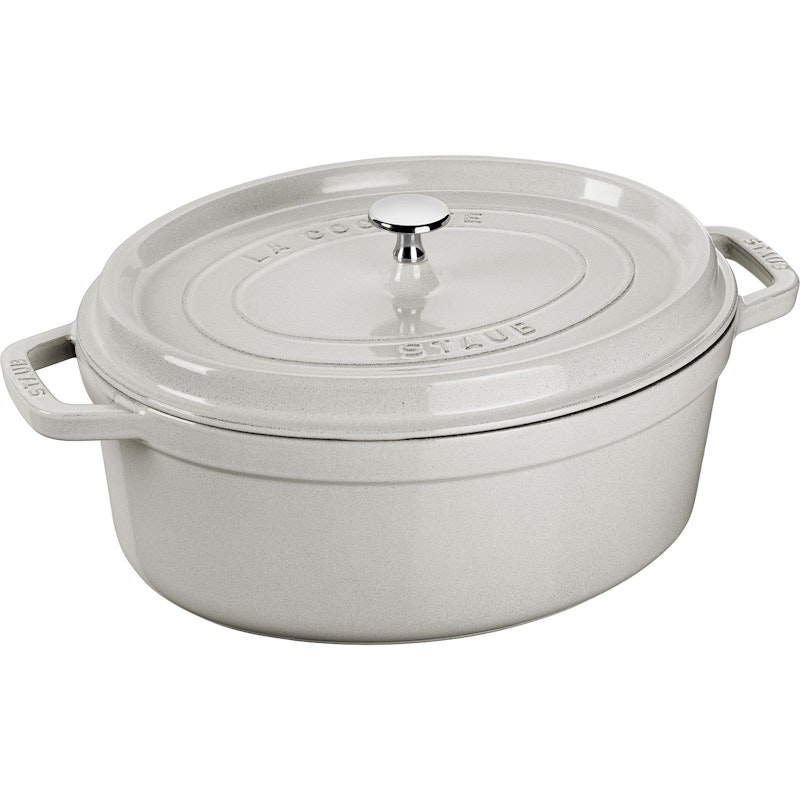 Cocotte Aflang 8 L Hvid