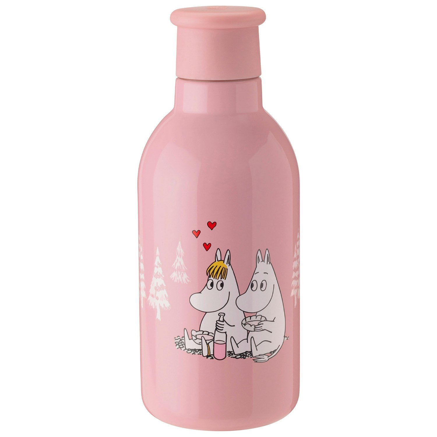 Stelton Drink-it Termoflaske Mumitroldemotiv 0,5 l Love - Termokander St&aring;l Rosa - Z00711-5