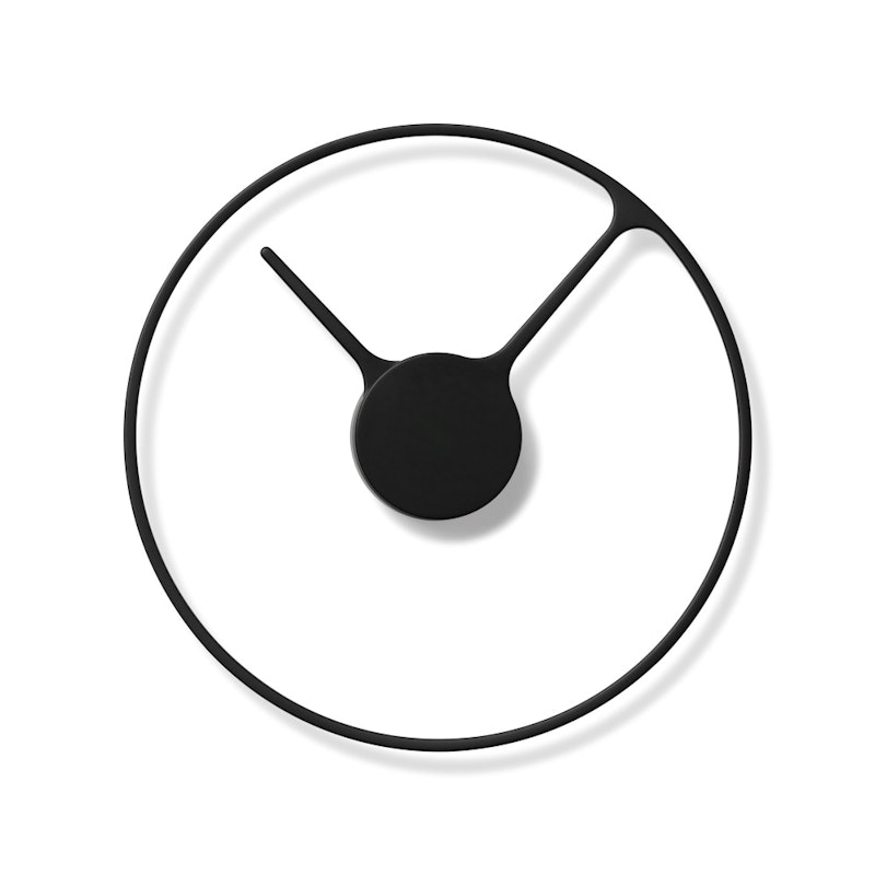 Stelton Time Ur, Aluminium/Sort