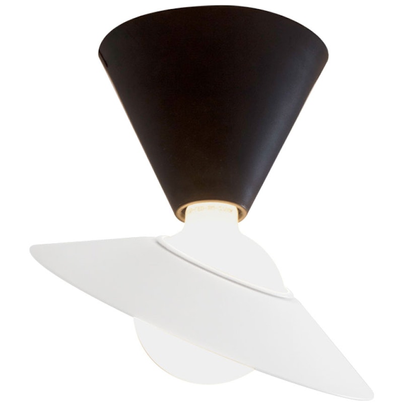 Fante Væg-/Loftslampe, Sort
