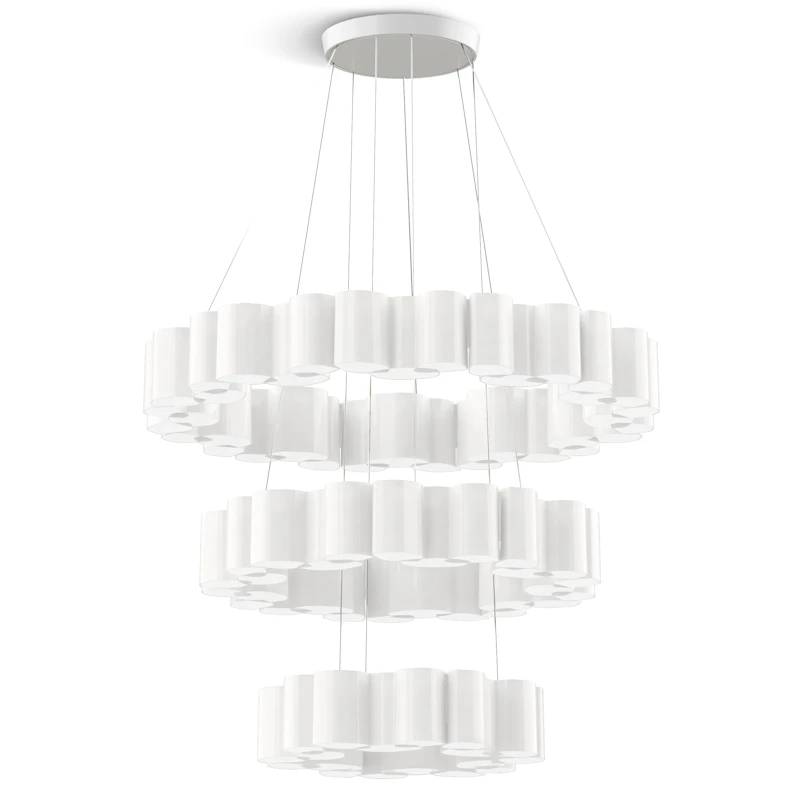 Honey Lysekrone 110 cm, Opalhvid