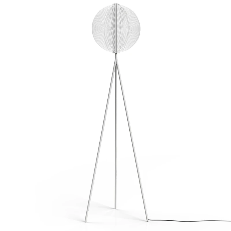 Papylia Gulvlampe, Hvid