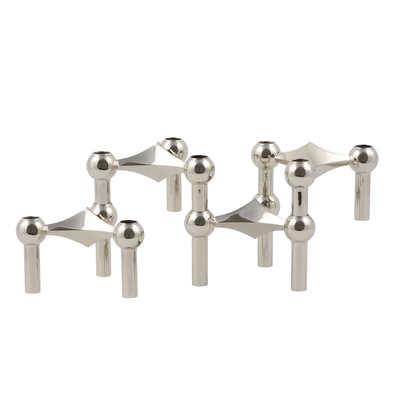 STOFF Lysestage 4-Pak, Krom