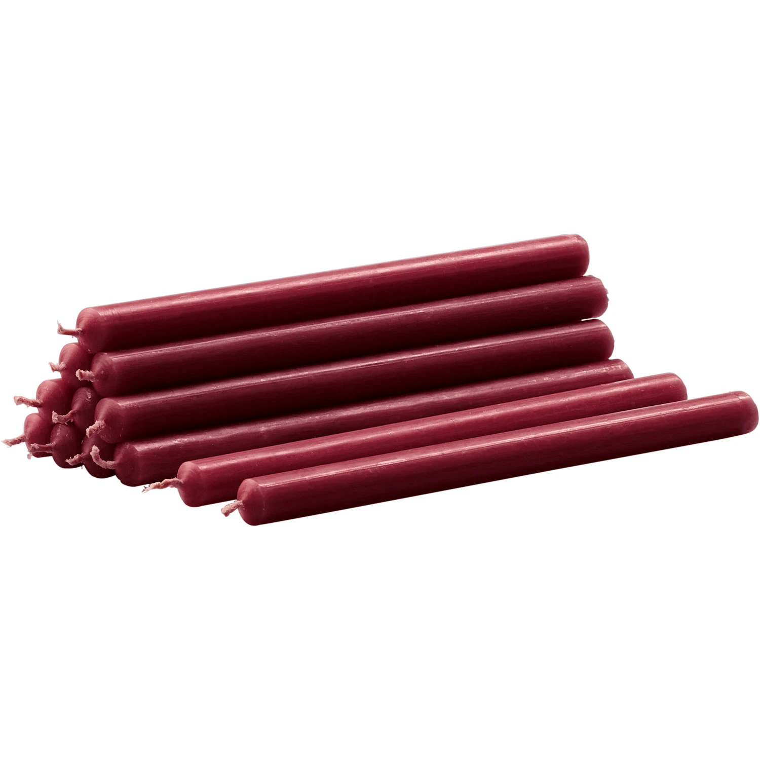Stoff Nagel Nagel Stearinlys 12-pak - Lys Paraffin Bordeaux - 26008