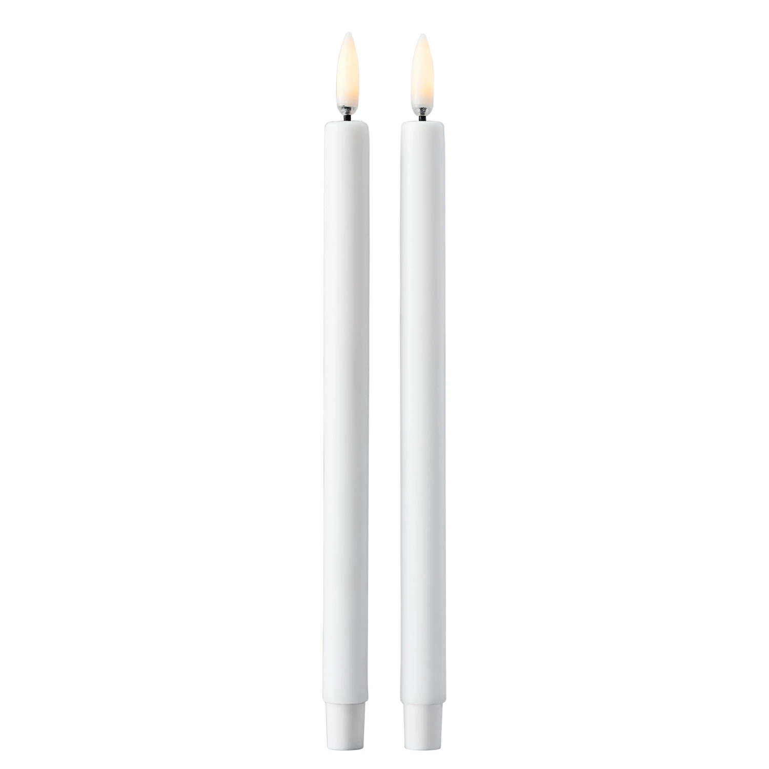 Stoff Nagel Taper Candles By Uyuni Led-lys 2-pak t - LED-lys Jomfruelig Paraffinvoks Hvid - 46001