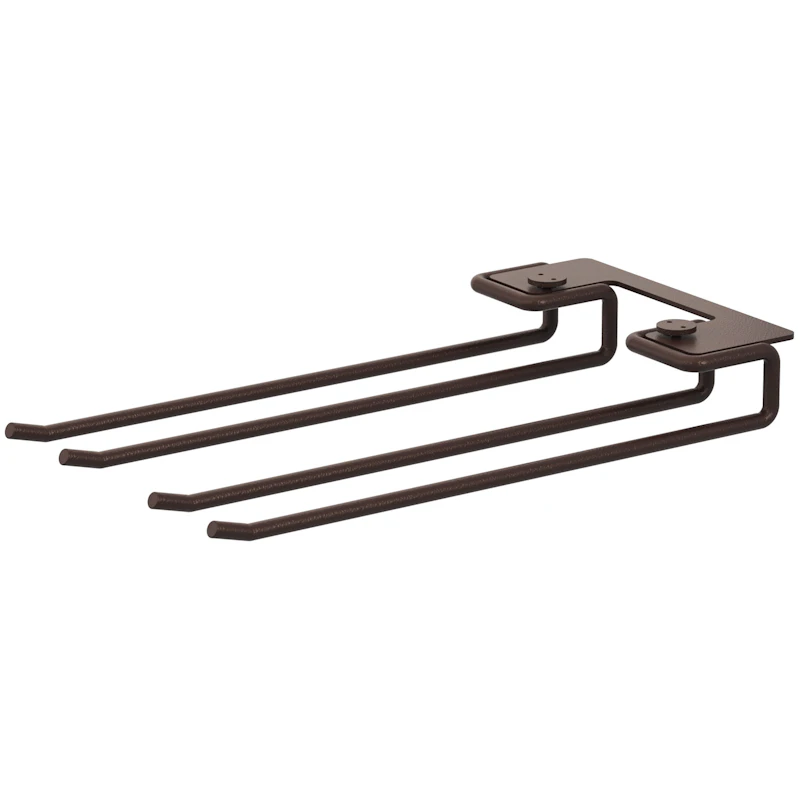 String Bøjlestativer Til Glas 30 cm 2-pak, Mørkebrune