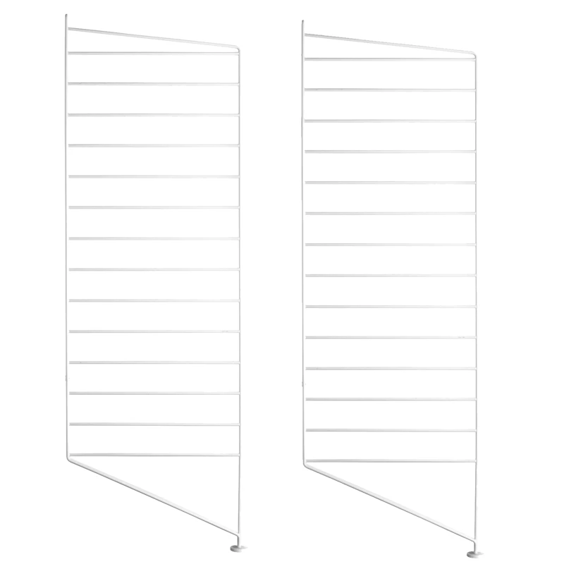 String Gavle Gulv 30x115 cm 2-pak, Hvide