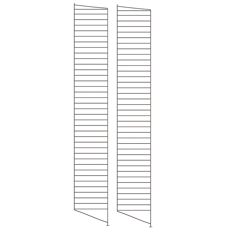 String Gavle Gulv 30x200 cm 2-pak, Mørkebrune