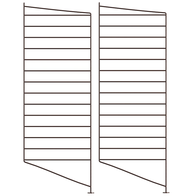 String Gavle Gulv 30x85 cm 2-pak, Mørkebrune