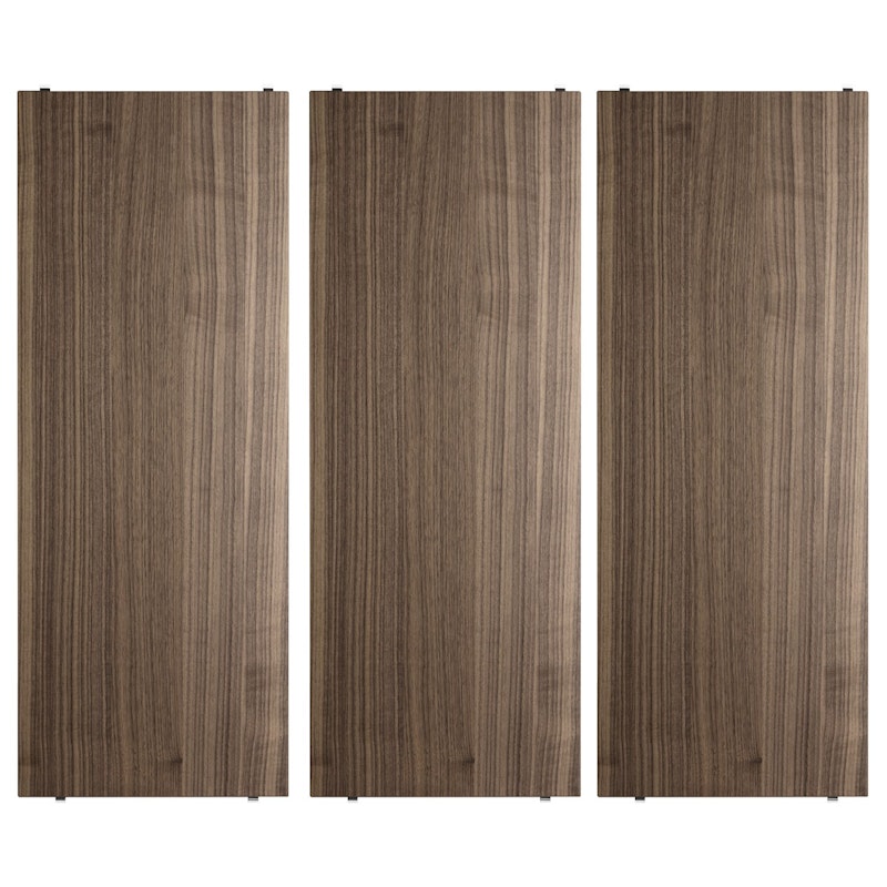 String Hylder 3-pak 58x30 cm, Valnød