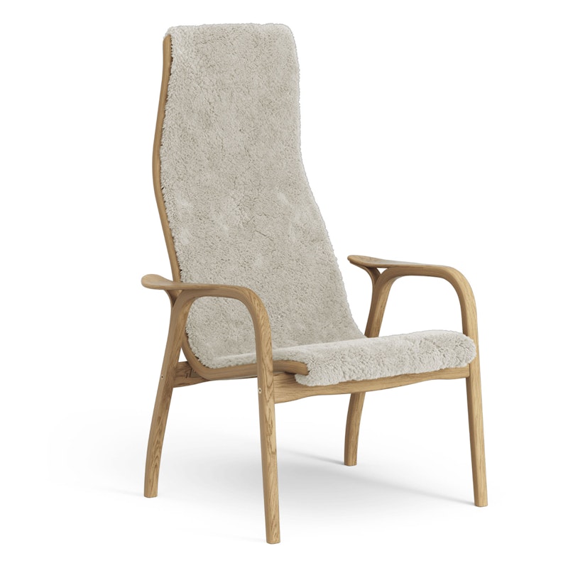 Lamino Lænestol, Olieret Egetræ / Fåreskind Moonlight