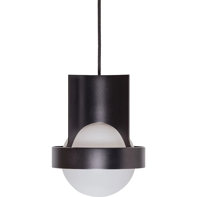 Loop Single Ceiling Lamp with Sphere IV, Dark Grey
