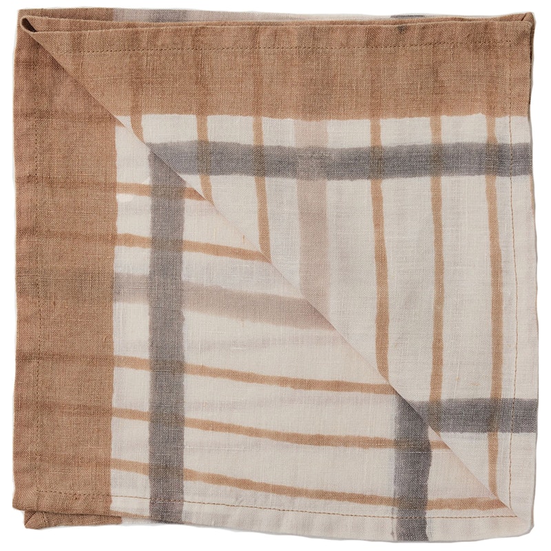Ella Serviet 50x50 cm, Hazelnut Checkered