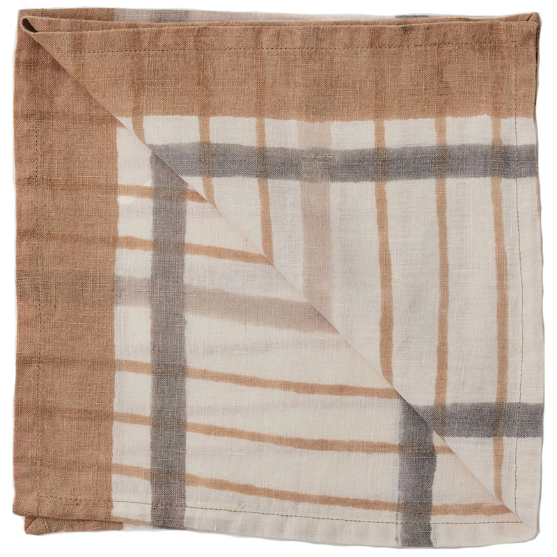Ella Serviet 50x50 cm, Hazelnut Checkered