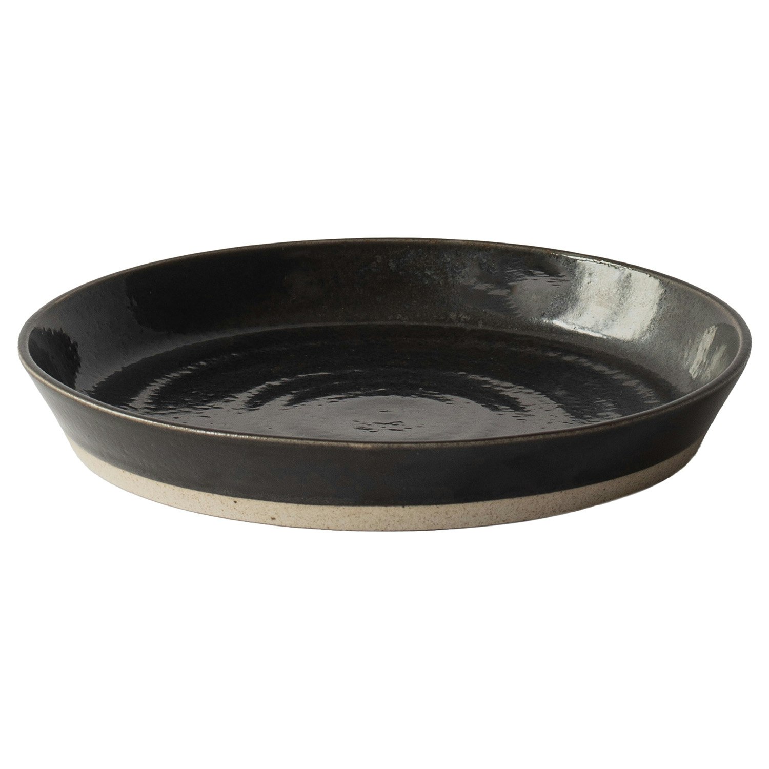 Tell Me More Fenix Dyb Tallerken 24 Cm - Dybe tallerkner Porcel&aelig;n Sort - 5256