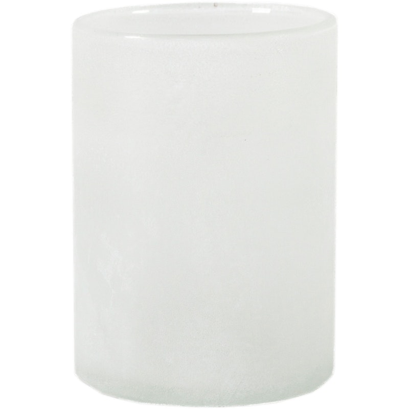 Glas Fyrfadsstage L, Hvid