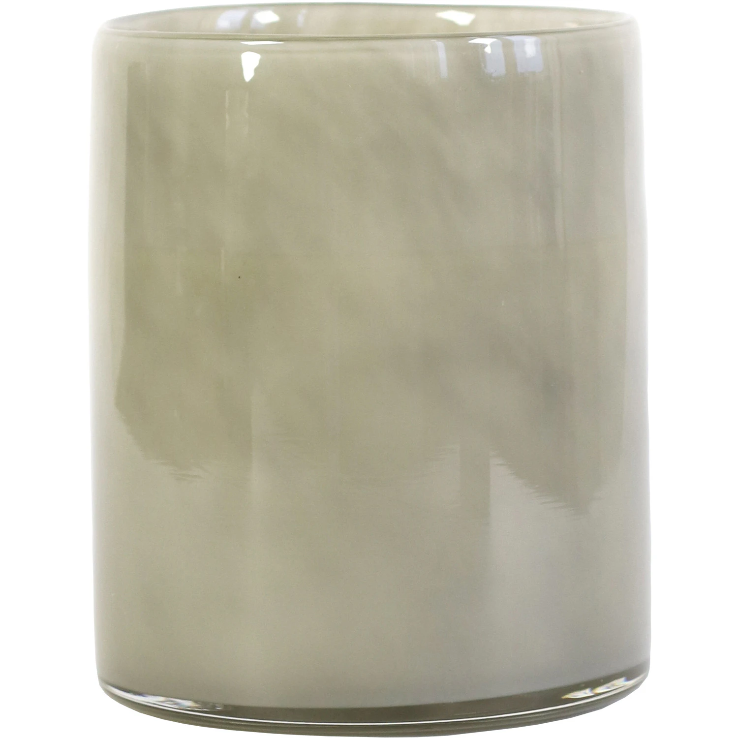 Tell Me More Lyric Lysestage L Varm - Fyrfadsstager Glas Gr&aring; - 351479