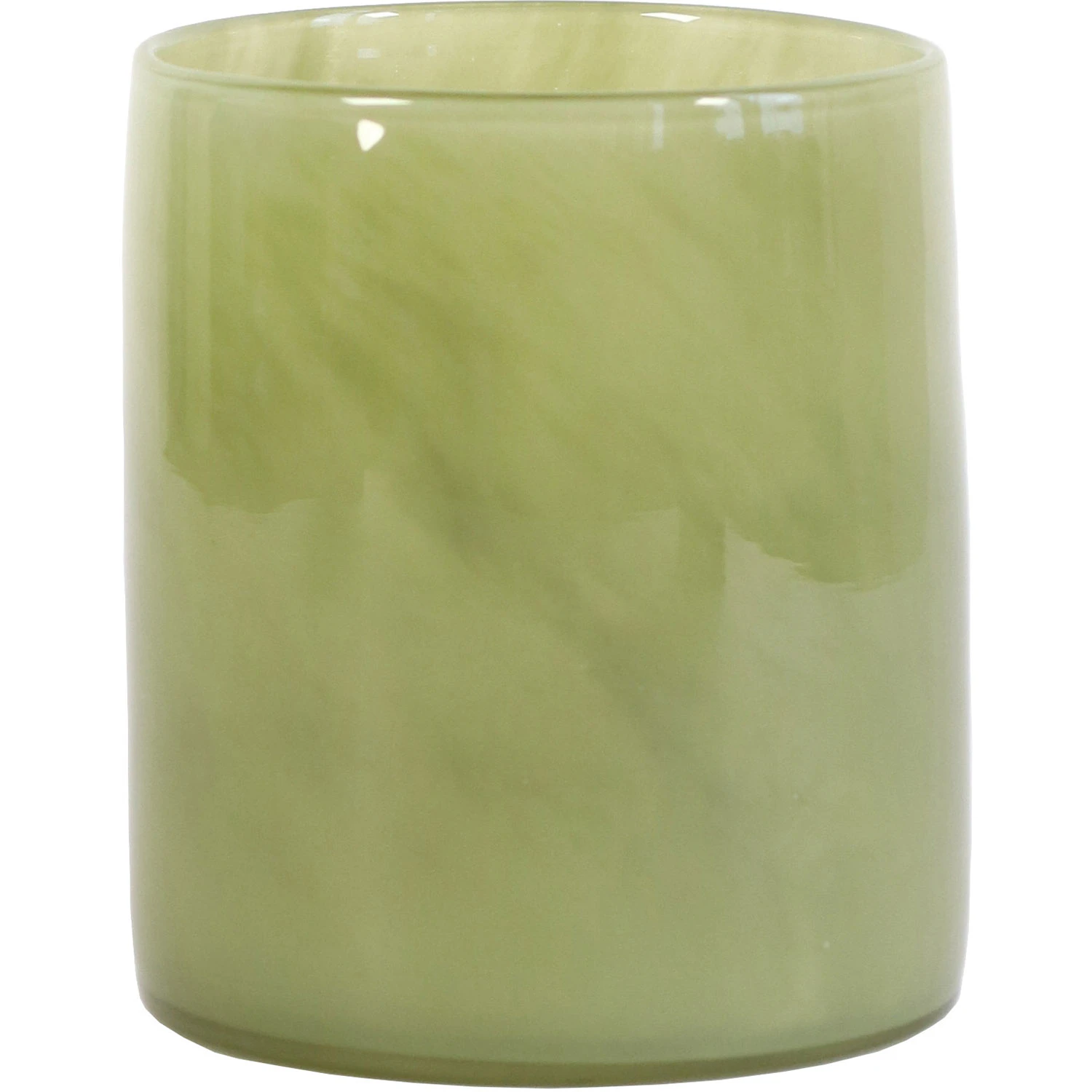 Tell Me More Lyric Lysestage M Olivengr&oslash;n - Fyrfadsstager Glas Olive Green - 173291