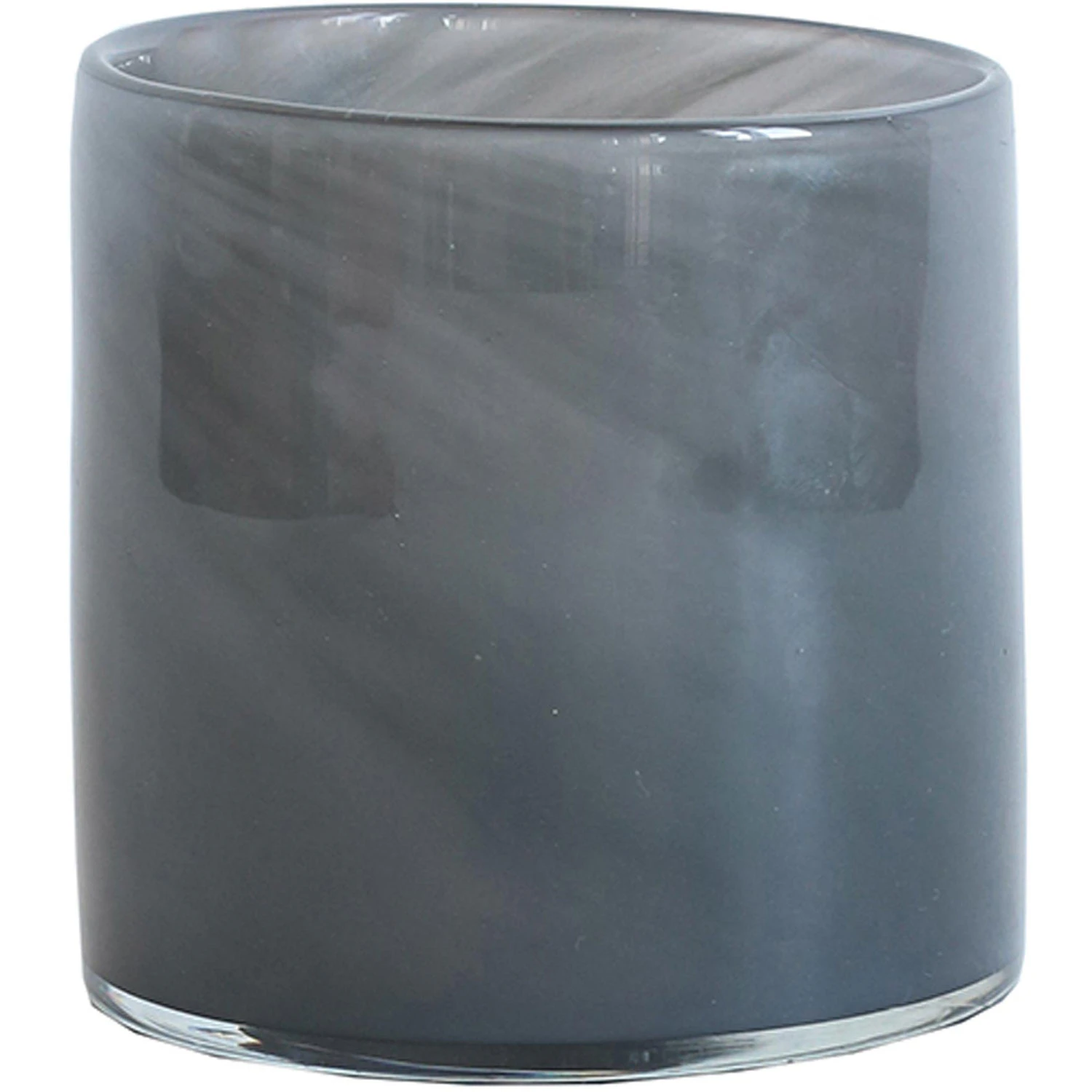 Tell Me More Lyric Lysestage Xs M&oslash;rkegr&aring; Melange - Lysestager Mundbl&aelig;st Glas Dark Grey - 367727