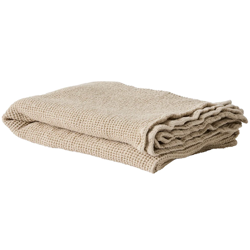Nella waffle Håndklæde 100x150 cm, Beige