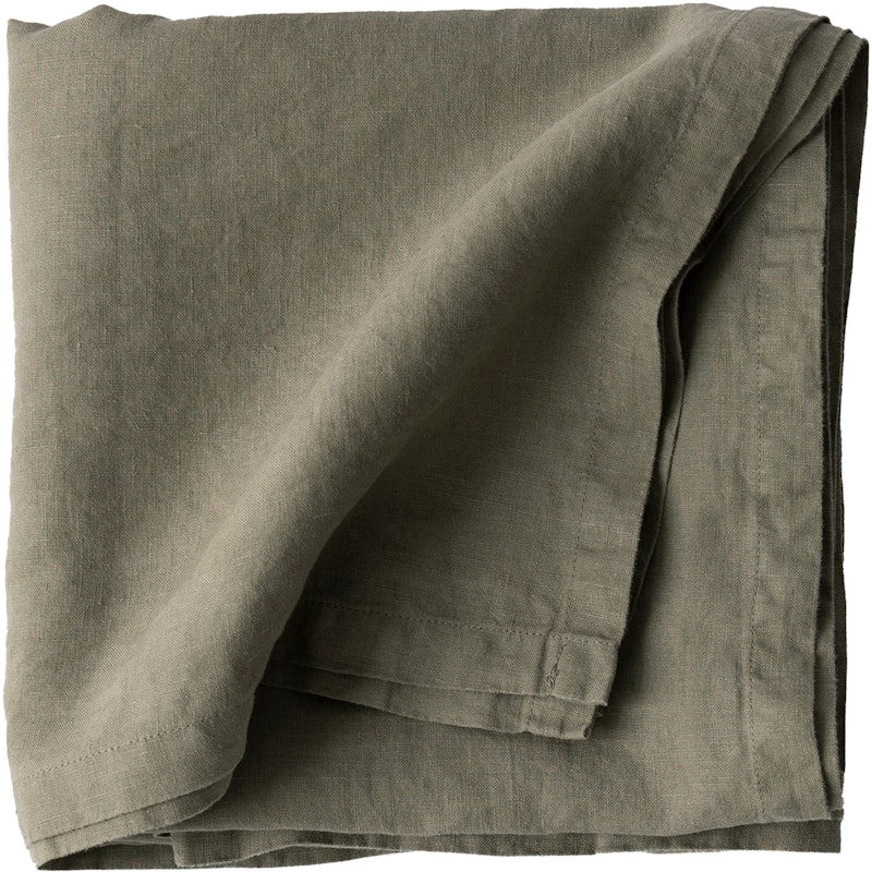 Linen Dug 145x145 cm, Olivengrøn