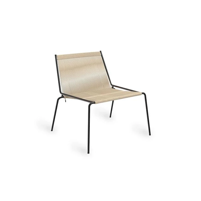 Noel Lænestol Sort/Linned