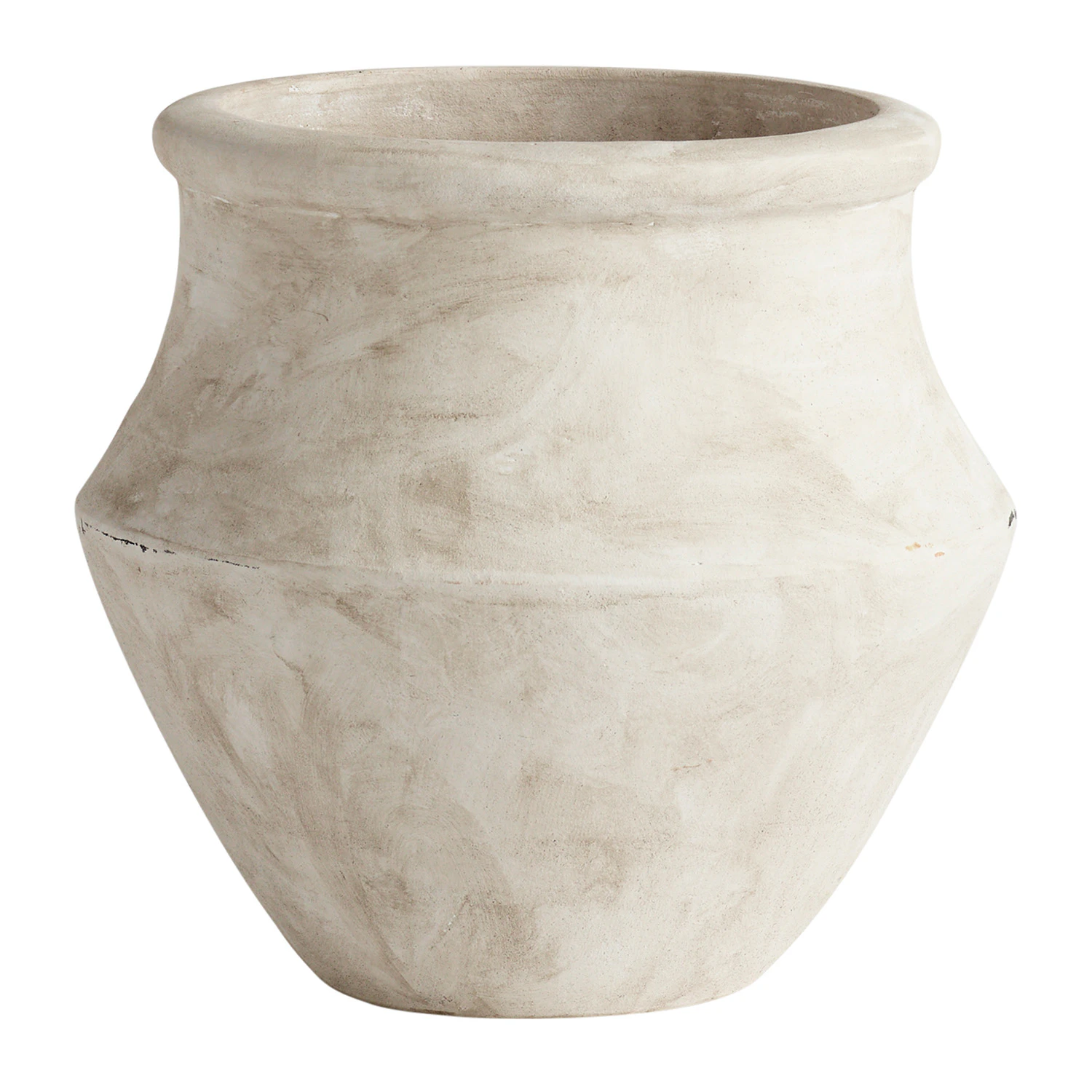Tine K Greek Krukke 34 Cm - Krukker Terrakotta Hvid - CLAYGREEK-S-WHITE
