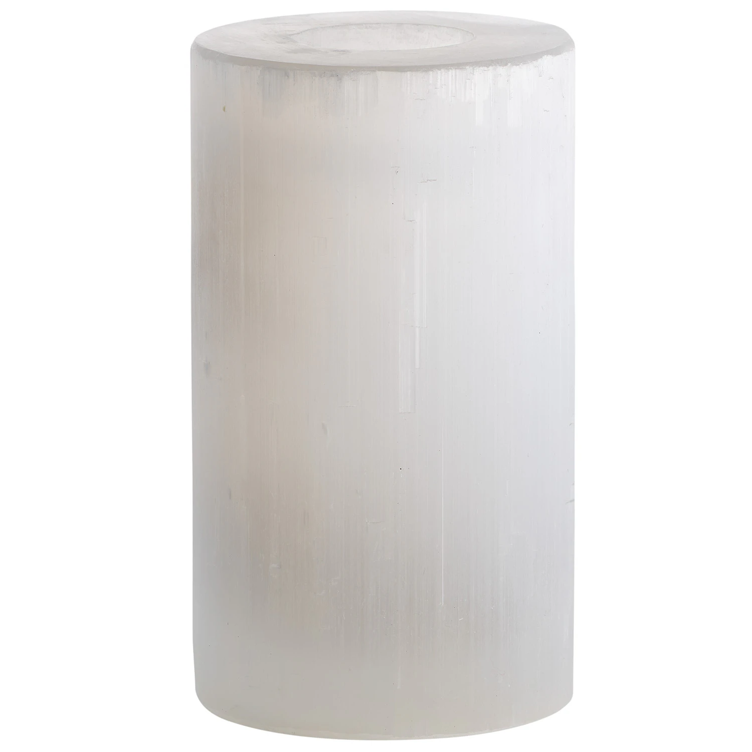 Tine K Slow Lysestage 15 Cm - Lysestager Selenite Crystal Hvid - SLOWCANDLE-L