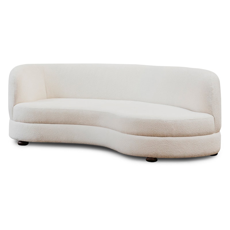 Delon Sofa, Bouclé Classic Offwhite