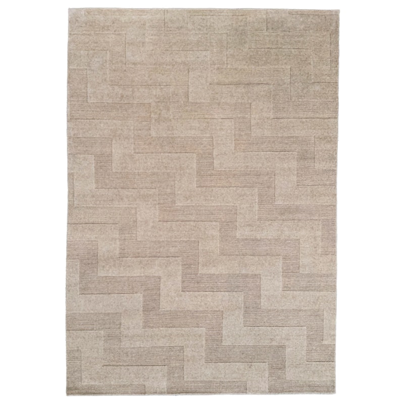 Valmont Uldgulvtæppe 250x350 cm, Beige Melange