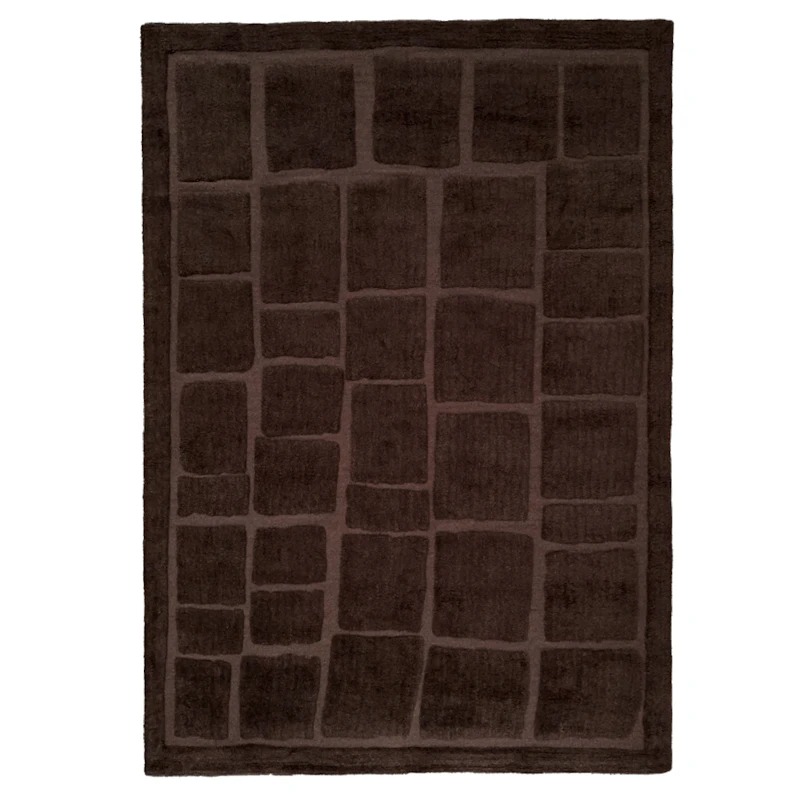 Wandel Uldgulvtæppe Brunt, 250x350 cm
