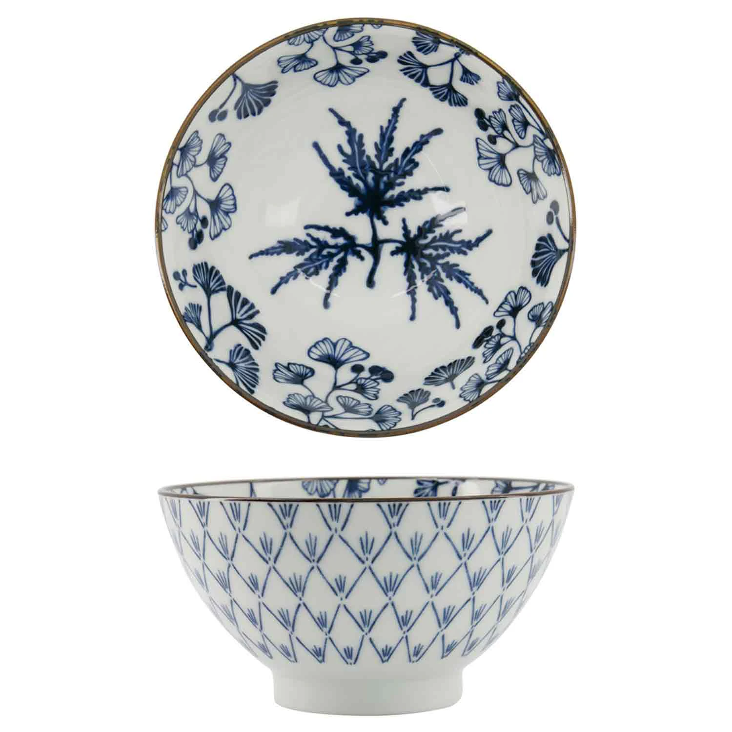 Tokyo Design Studio Flora Japonica Sori Sk&aring;l 95 Cl Maple - Serveringssk&aring;le Porcel&aelig;n Bl&aring; - 17593