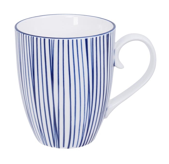 Tokyo Design Studio Nippon Blue Krus 38 Cl Lines - Kaffekopper Porcel&aelig;n Bl&aring; - 15627