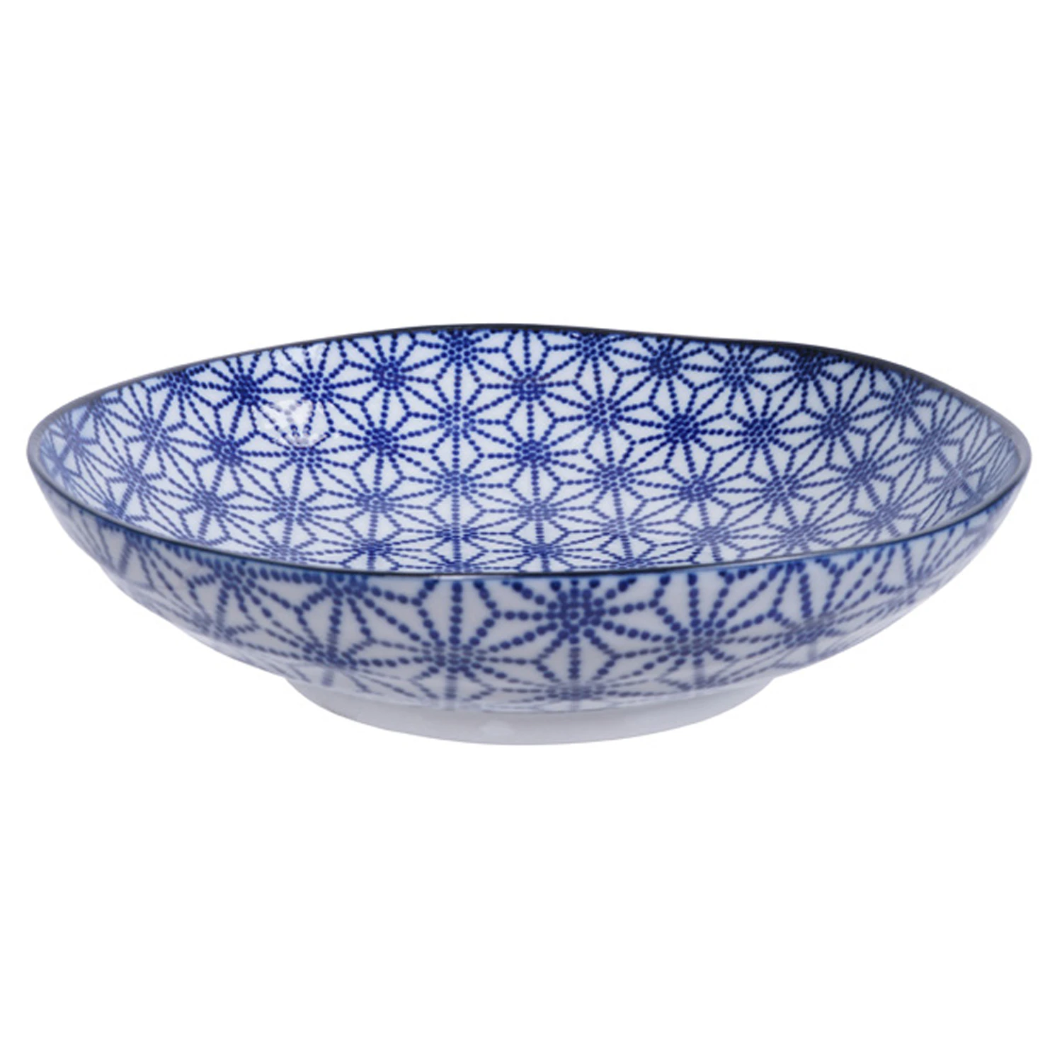Tokyo Design Studio Nippon Blue Pastatallerken 21 Cm Star - Pastatallerkner Porcel&aelig;n Bl&aring; - 16032
