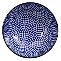 Tokyo Design Studio Nippon Blue Saucesk&aring;l 9,5 Cm Dots - Serveringssk&aring;le Porcel&aelig;n Bl&aring; - 15600 1-PACK