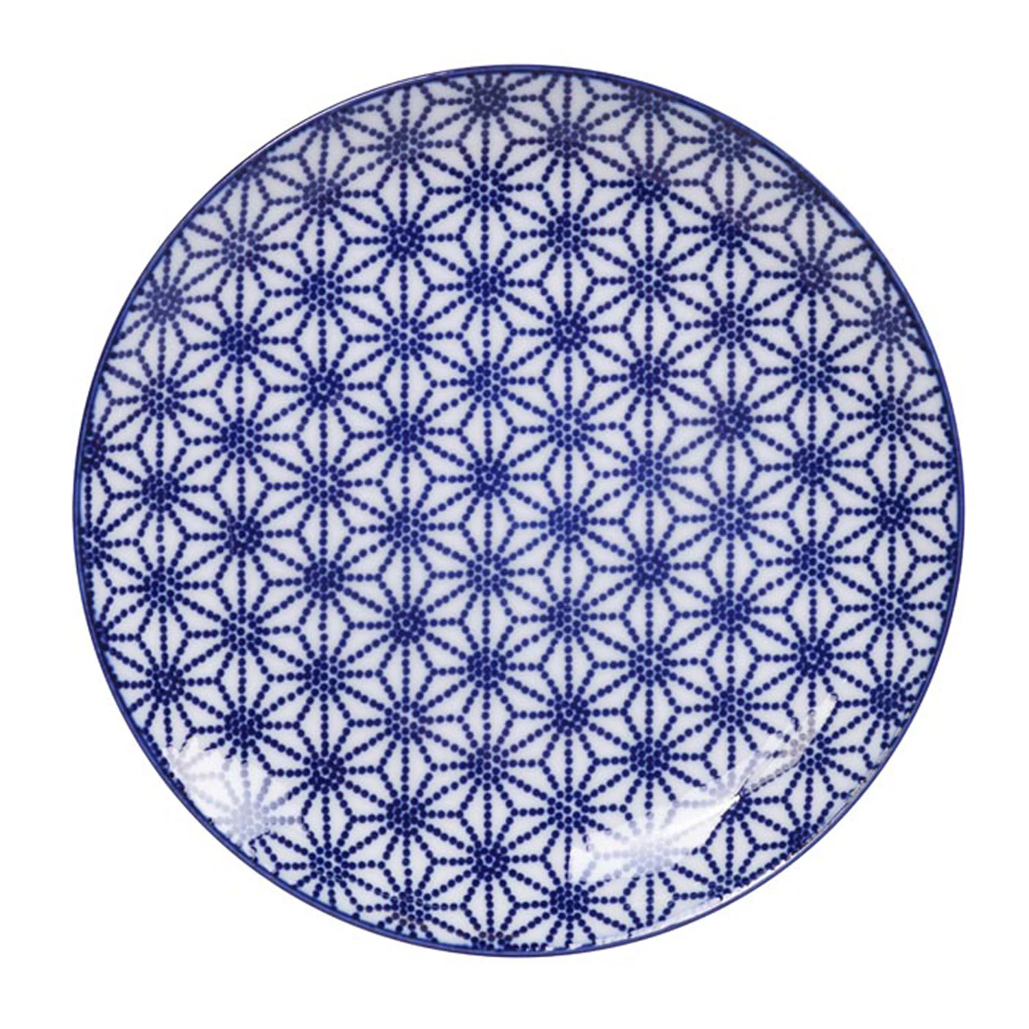 Tokyo Design Studio Nippon Blue Tallerken 20,6 Cm Star - Middagstallerkner Porcel&aelig;n Bl&aring; - 16023