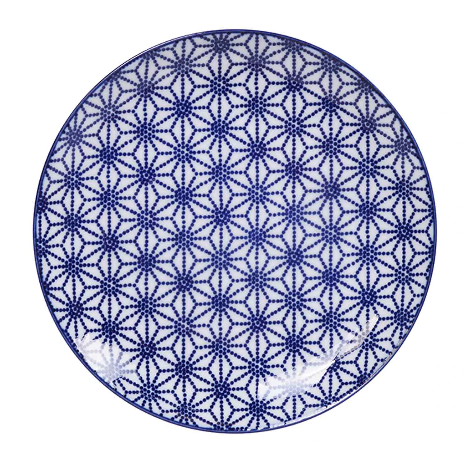 Tokyo Design Studio Nippon Blue Tallerken 25,7 Cm Star - Middagstallerkner Porcel&aelig;n Bl&aring; - 17957