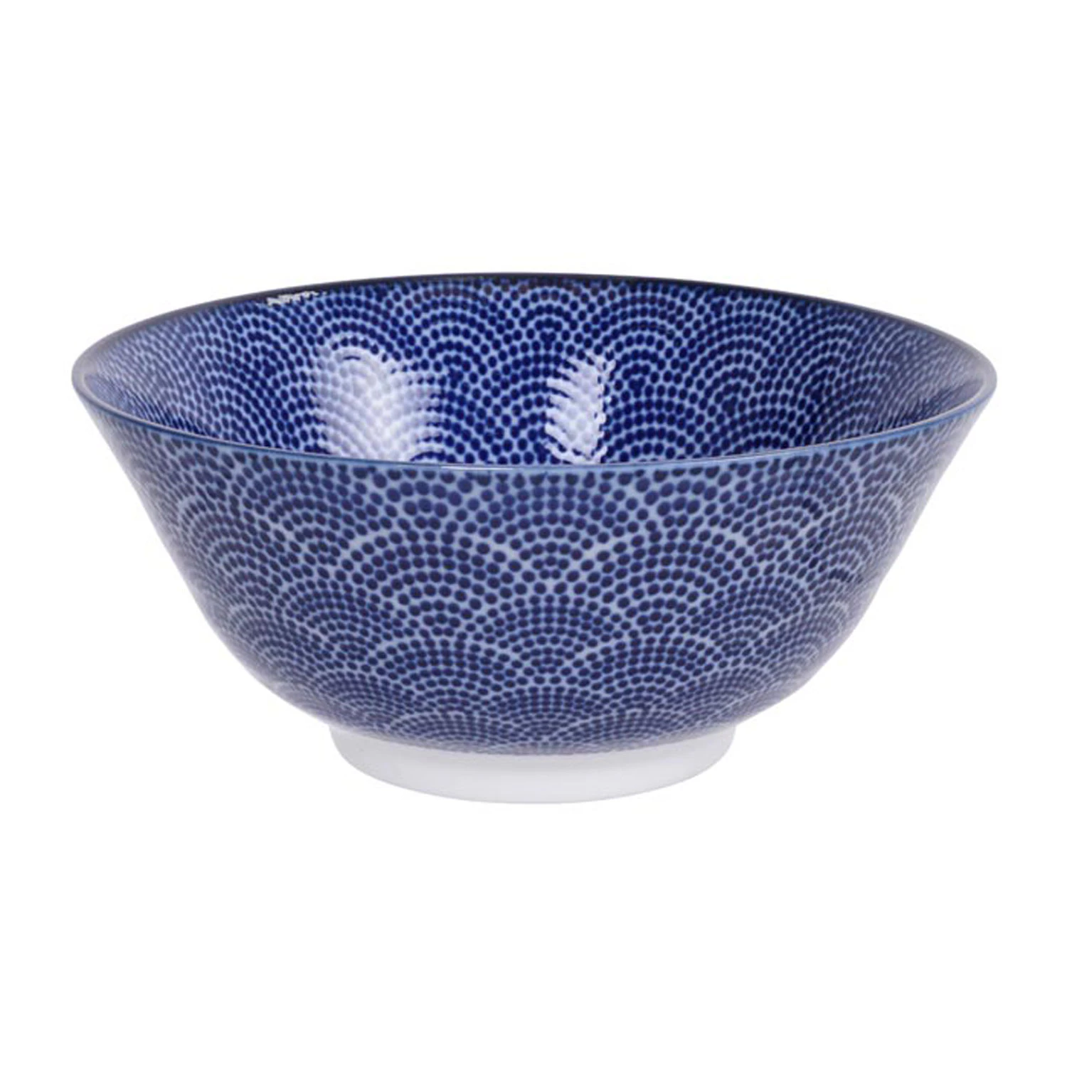 Tokyo Design Studio Nippon Blue Tayo Sk&aring;l 50 Cl Dots - Serveringssk&aring;le Porcel&aelig;n Bl&aring; - 16007