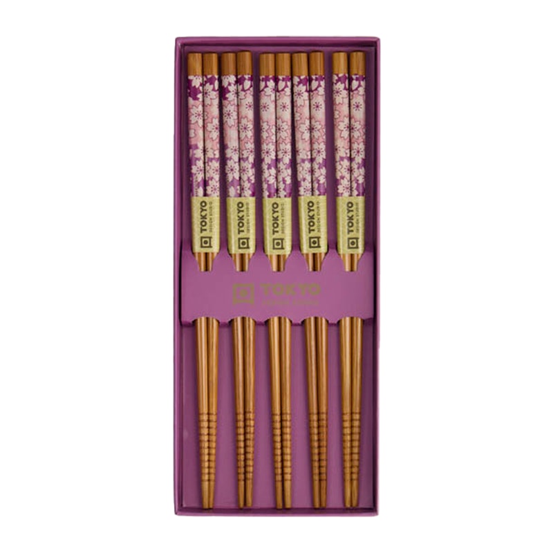 Spisepinde 5-pak, Purple Sakura