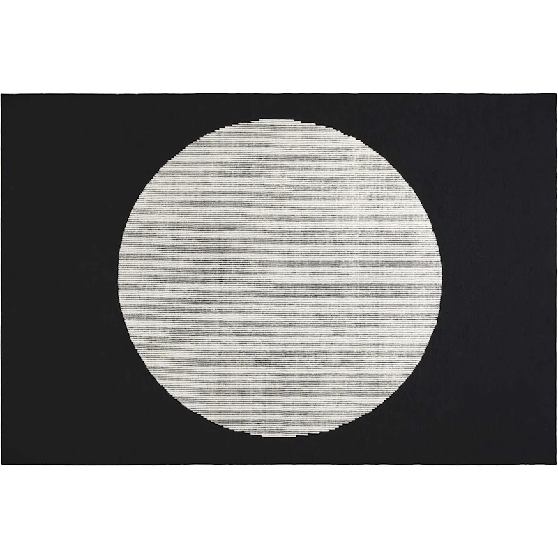 Disc Tæppe 170x240 cm, Sort