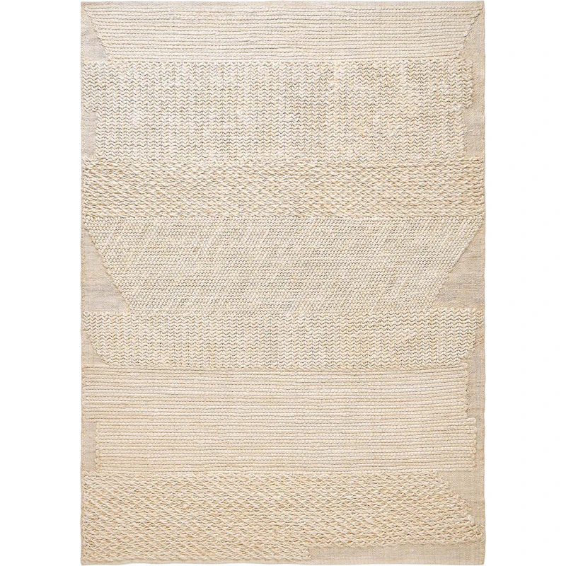 Knotty Tæppe 170x240 cm, Hvidt