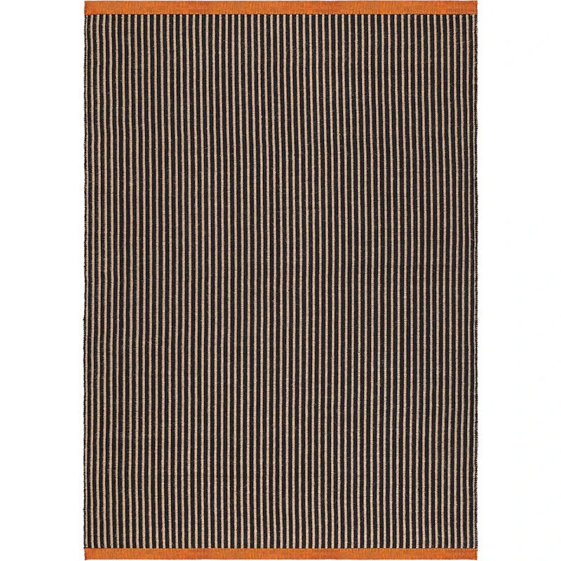 Line Tæppe 170x240 cm, Sort
