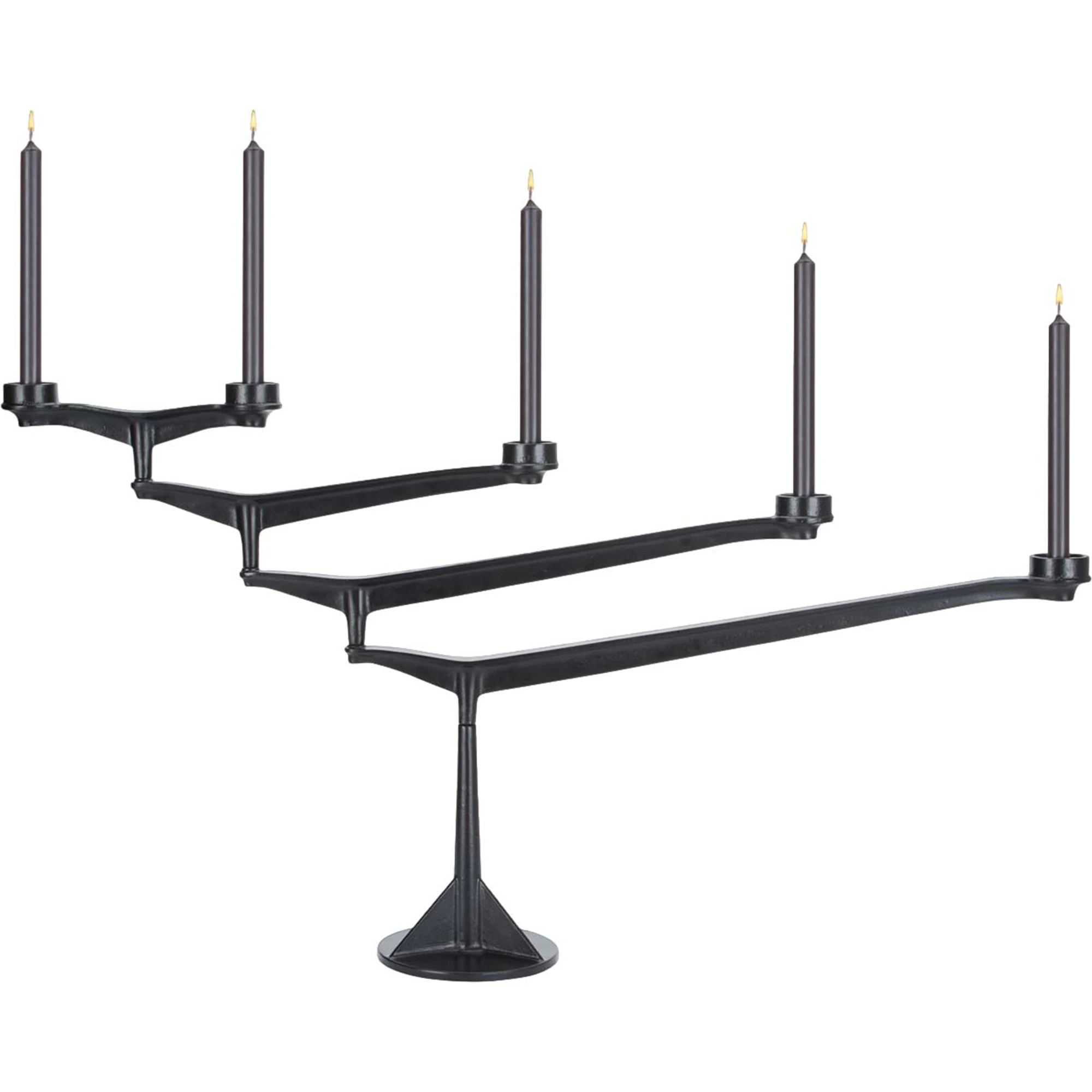 Tom Dixon Spin Lysestage - Lysestager Jern Sort - SPC02BLK