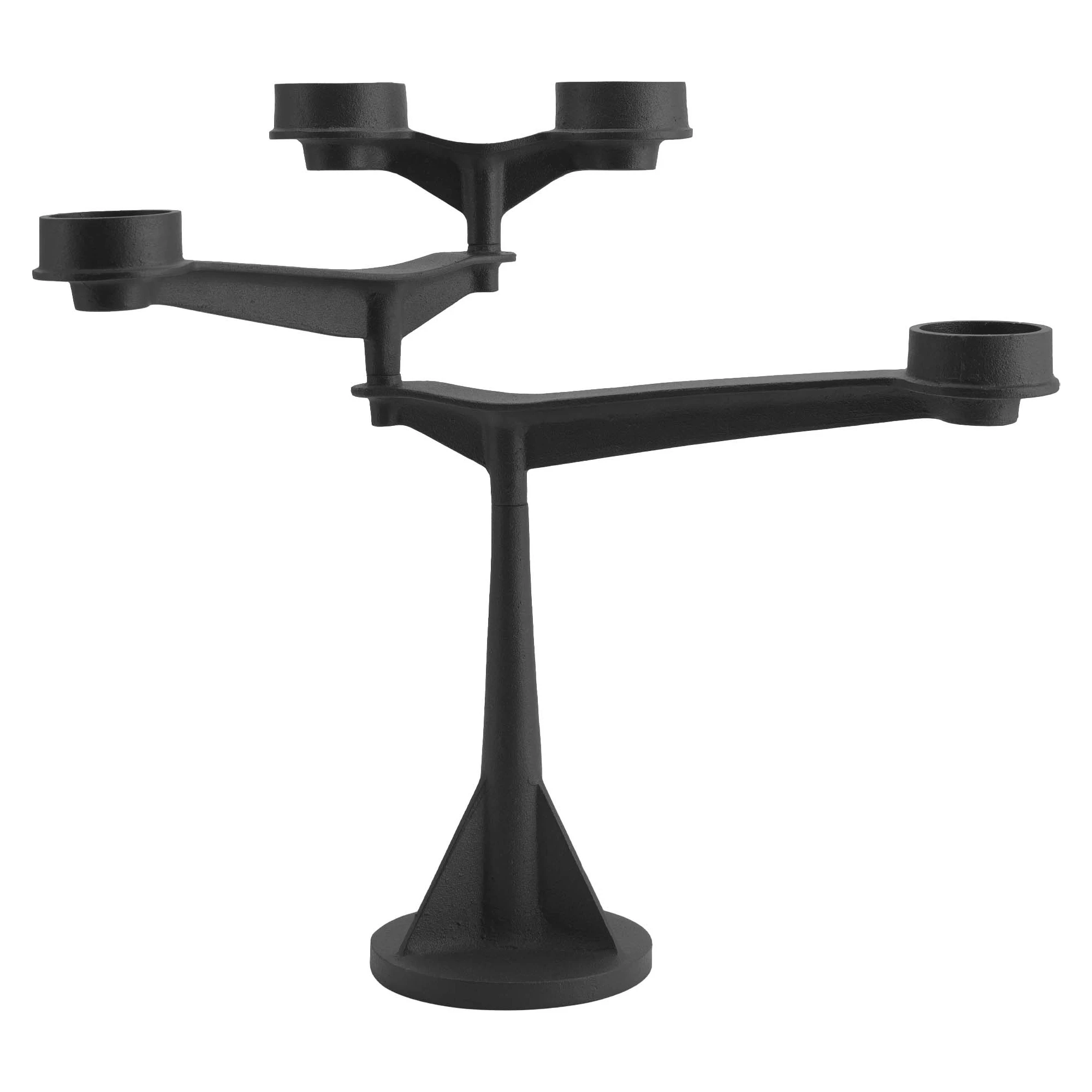 Tom Dixon Spin Mini Lysestage - Lysestager Jern Sort - SPC01BLK